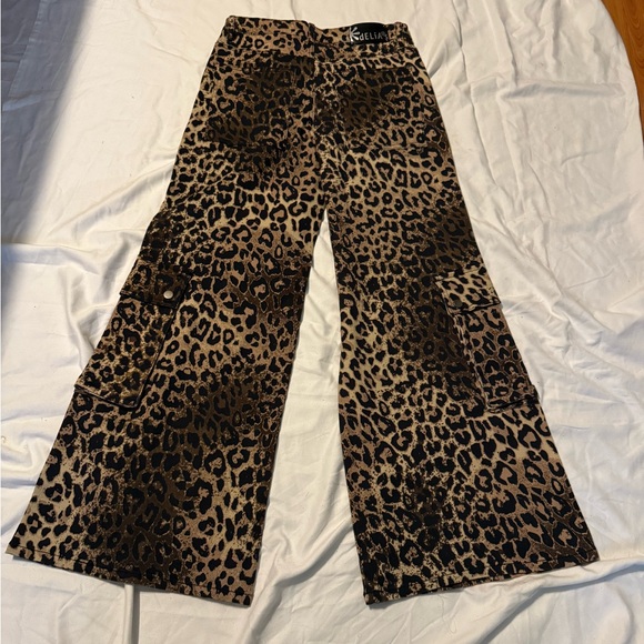 Dolls Kill Delia’s Cross Out Wide Leg Cargo Jeans - Picture 2 of 5